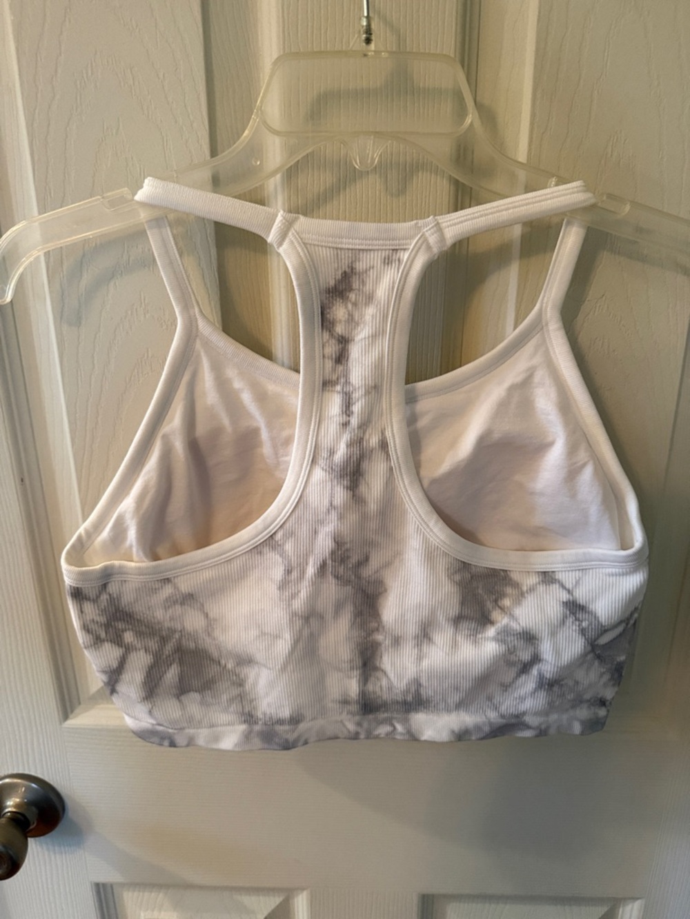 Jockey White Ribbed Racerback Crop Tank - Picture 3 of 3